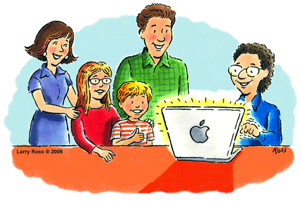 Apple Mac Cartoon